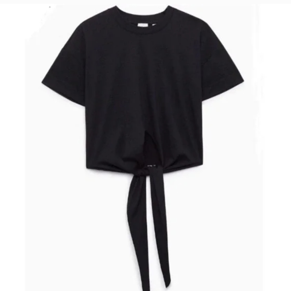 WILFRED XXS Peverelle T-Shirt Black Size XXS ARITZIA